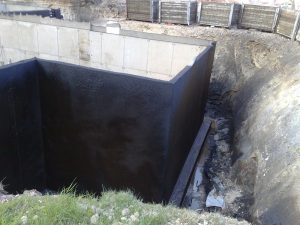 External bitumen waterproofing
