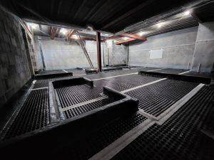Internal basement waterproofing